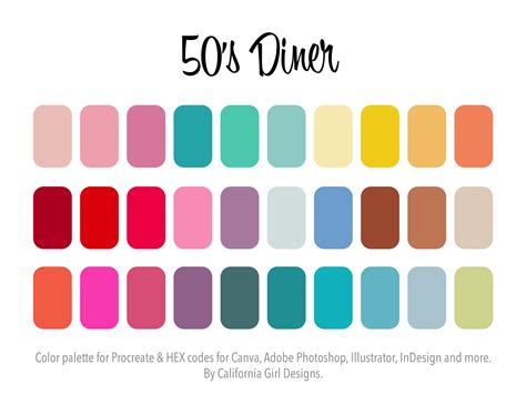 1950 color palette